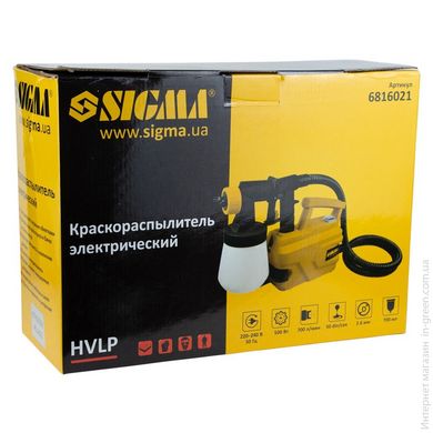 Фарборозпилювач електричний SIGMA HVLP 500Вт O2.6мм 700мл / хв н / б 700мл