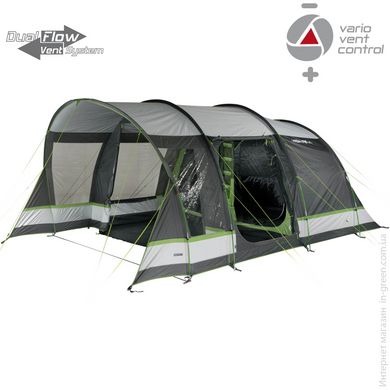 Палатка HIGH PEAK Garda 5.0 Light Grey/Dark Grey/Green (11823)