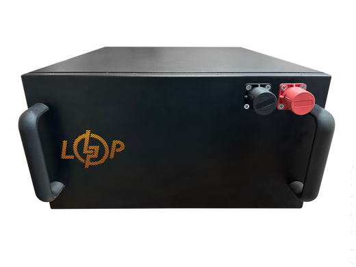 Аккумулятор LP LiFePO4 51,2V - 100 Ah (5120Wh) (Smart BMS 200A/100А) з LCD металл Smart RM