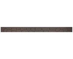 Декоративний бордюр для саду MultyHome 55013 9х2х120 см, сіро-коричневий, "каміння"