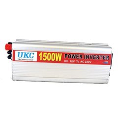 Інвертор POWER INVERTER 8102U1 12V-220V, 1500W (TUV)