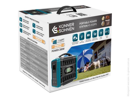 Електростанція портативна Konner&Sohnen KS 200PS